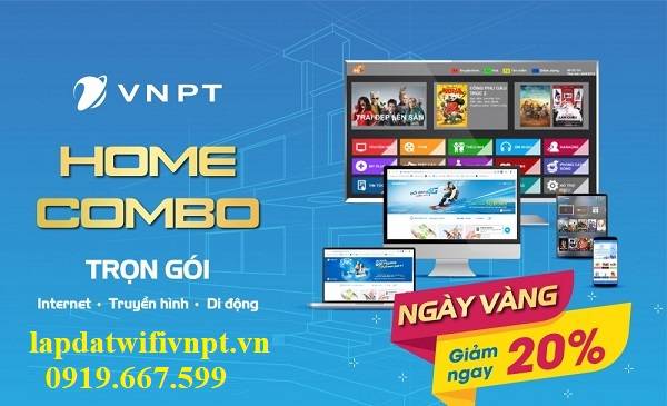 CÁC GÓI CƯỚC COMBO INTERNET VÀ TRUYỀN HÌNH VNPT