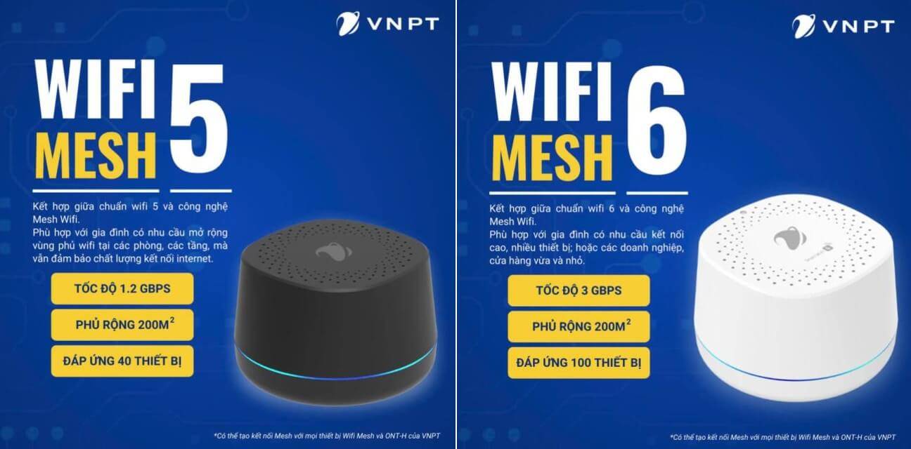 Wifi Mesh 5 và Wifi Mesh 6